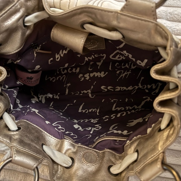 Juicy Couture White and Gold Shoulder Bag - Picture 5 of 7